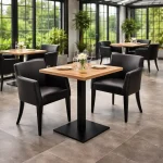 Horeca-Armstoel-OMEGA-zwart-kunstleer-model-1