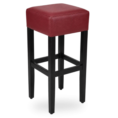 Tabouret De Bar En Bois De Café, Restaurant Et Horeca - Sanja - Simili Cuir