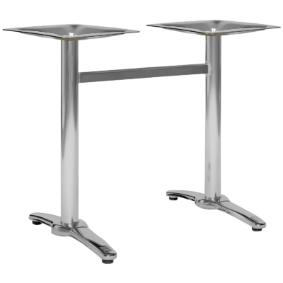 Horeca-Tafelonderstel-Aluminium-100×58-Hoogte-72-Cm-a-Roma-Double