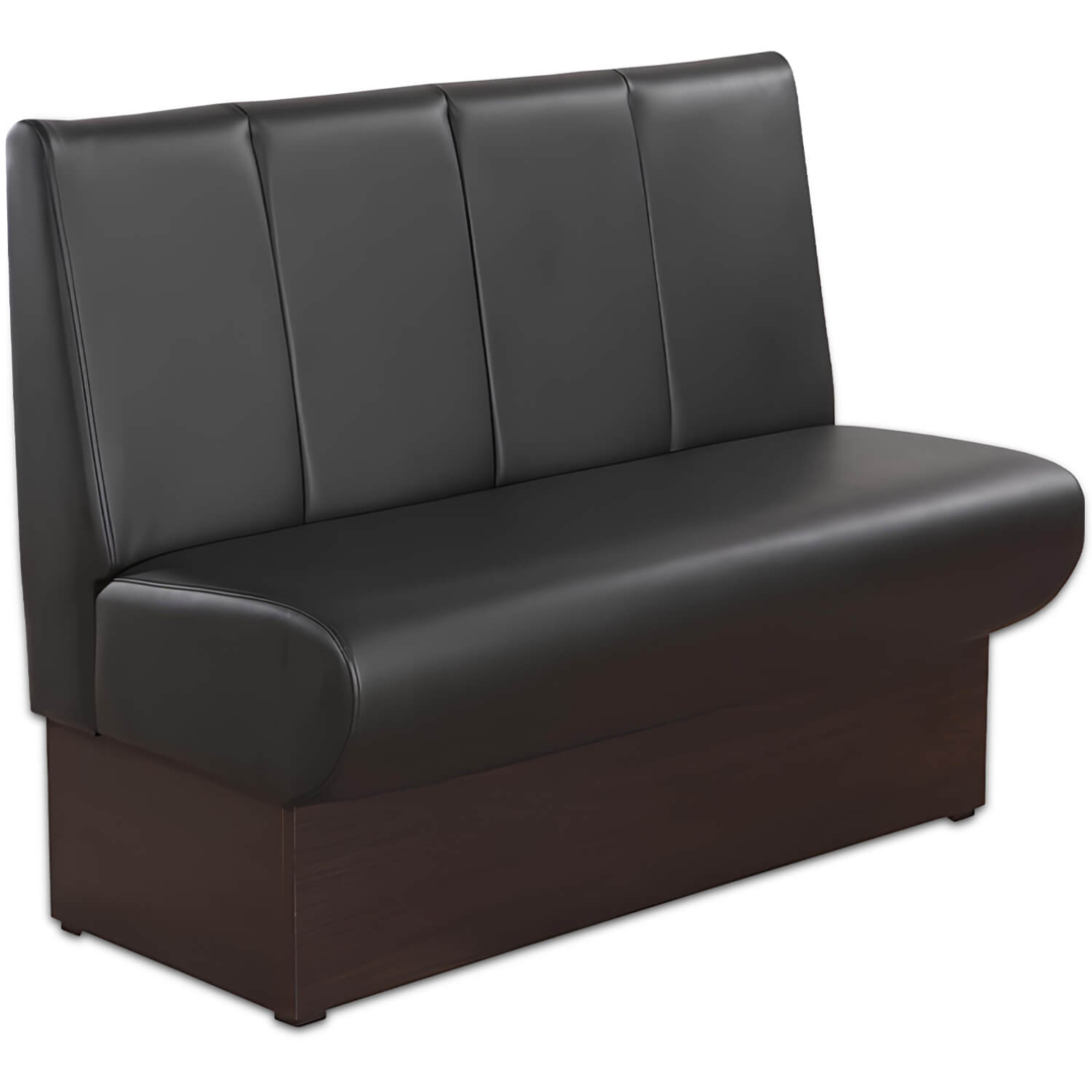 Horeca-Eetbank-Rome-Kunstleer-Zwart