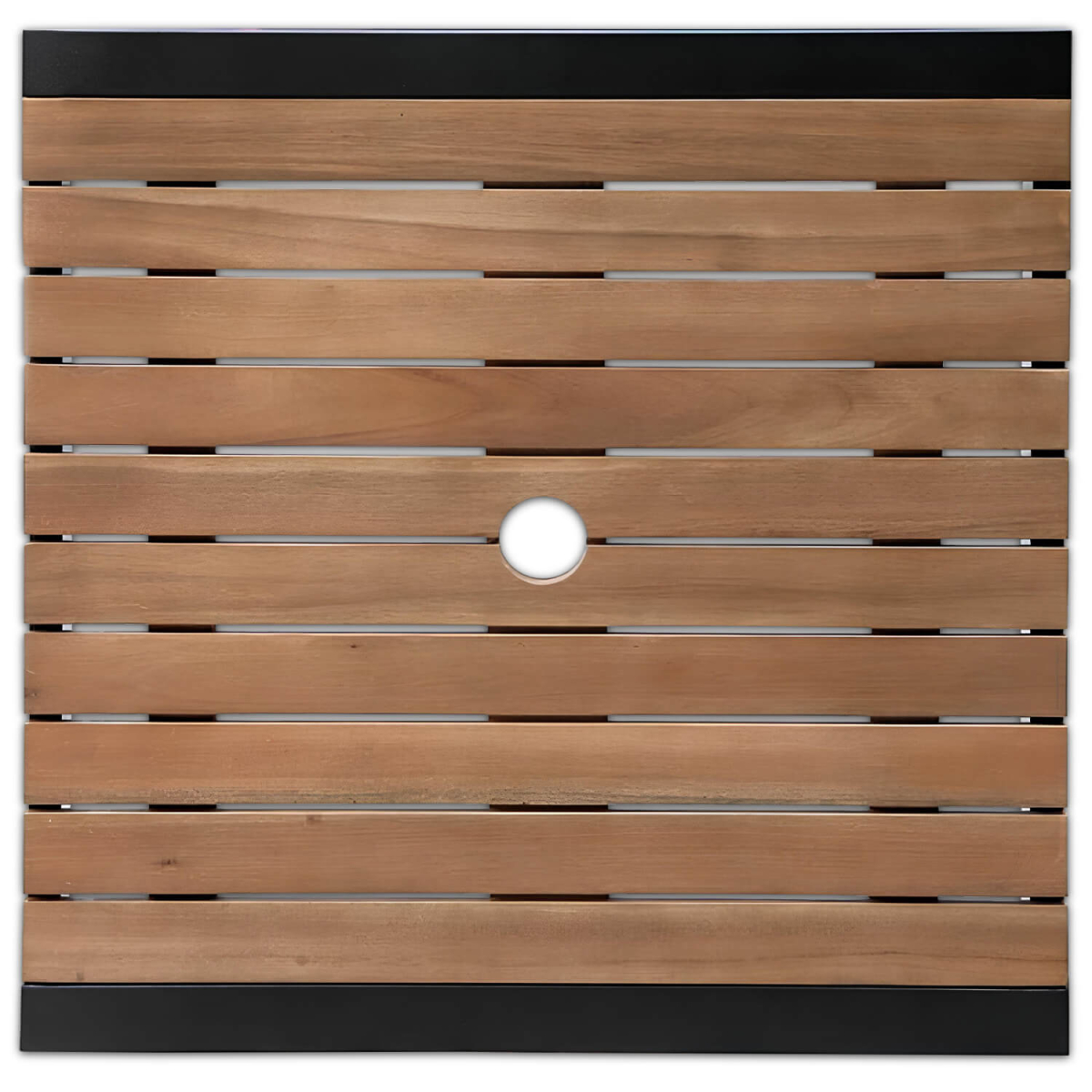 Horeca-Bartafel-Vierkant-Staal-Acaciahout-60×60-cm-D