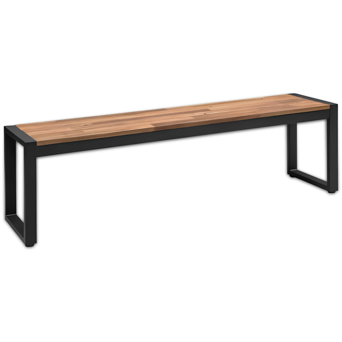 Horeca-Industriële-Bank-Staal-Acaciahout-38x160-cm Horeca-Industriële-Bank-Staal-Acaciahout-38x160-cm