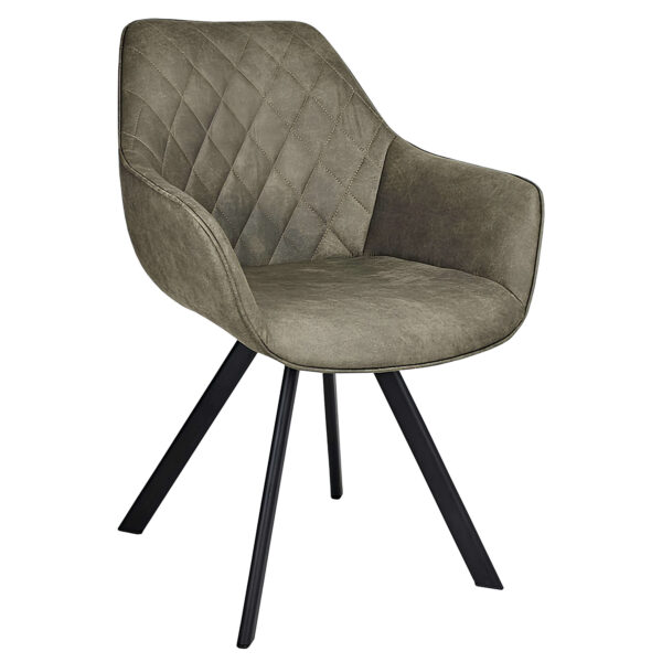 Horeca-Fauteuil-Titan-Diamond-Vintage-Olijf-YK