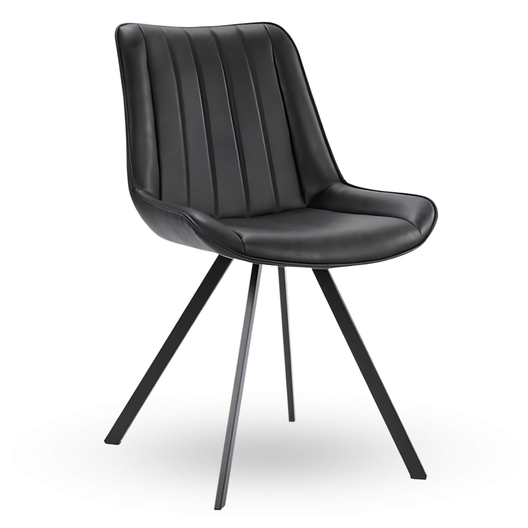 Horeca-Stoel-HERCULES-Zwart-Kunstleer