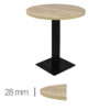 Horeca-Tafel-Rond-Madrid-K2-60-Cm-Met-Onderstel-B-339