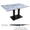 Horeca-Tafel-Compact-Wit-Blok-69×120-Cm-Met-Onderstel-NL-FR