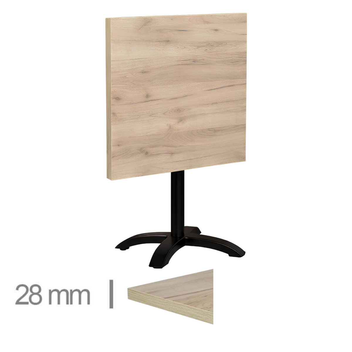 Horeca-Tafel-Met-Klaponderstel-MADRID-K2-60×60cm Horeca Tafel Met Klaponderstel - Madrid K2 - 60×60 Cm - Afbeelding 1