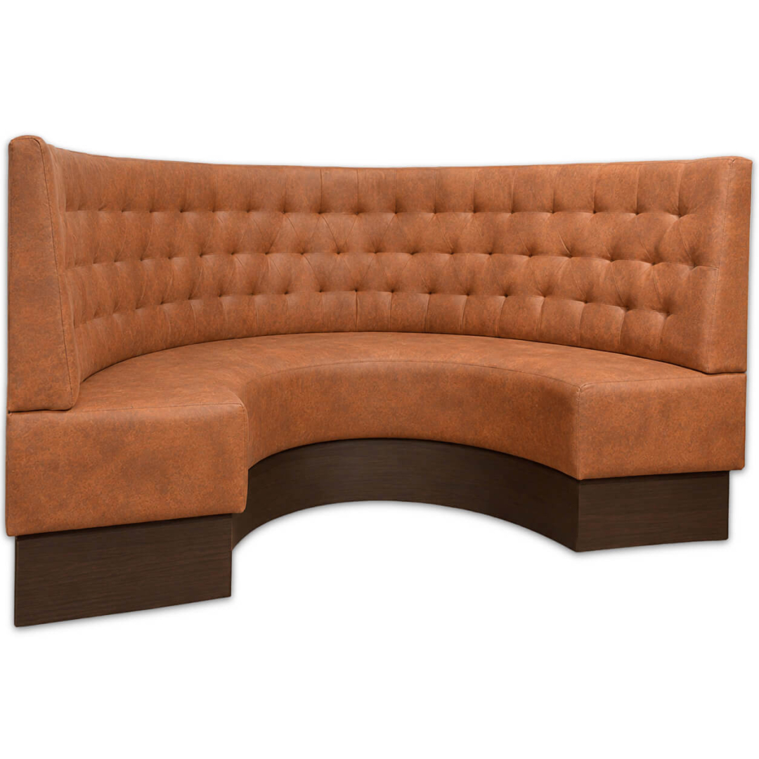 Horeca-Eetbank-SNOOKER-Cognac-Microvezel