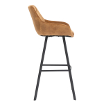 Horeca Metalen Bar Armstoel - Bias - Velvet / Fluweel - Afbeelding 7