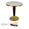 Horeca-Tafel-Rond-Faux-Marmer-70Cm-Met-Onderstel-B-320-Gold-Black