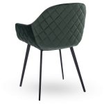 Horeca-Armstoel-CAMILLE-Donkergroen-Velvet-Fluweel-ZA