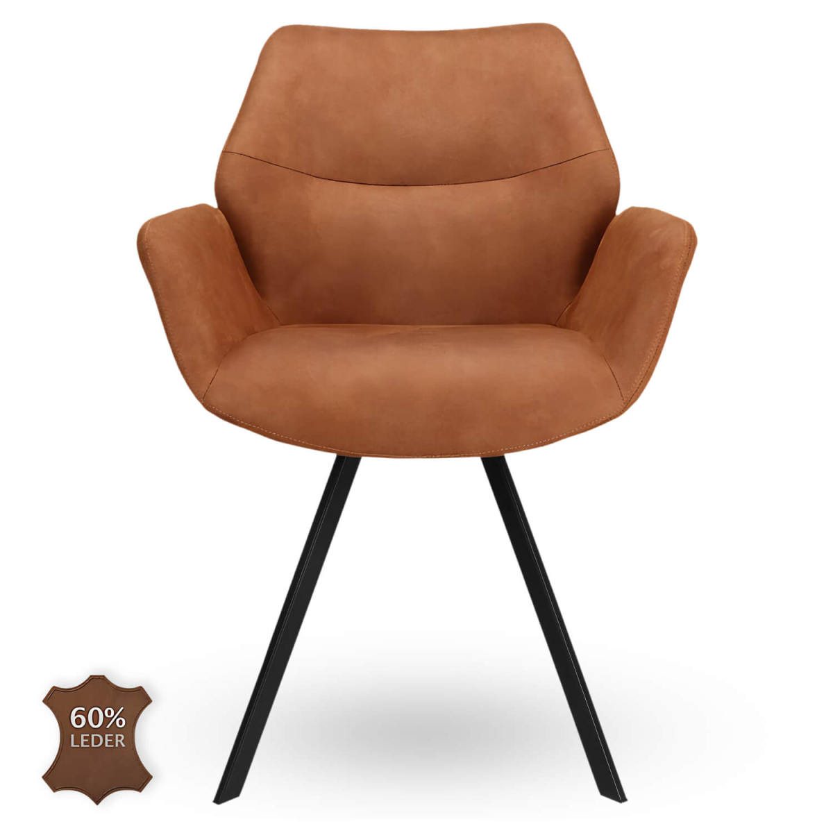 Horeca-Armstoel-PERLA-Camel-Vintage-Kunstleer-V