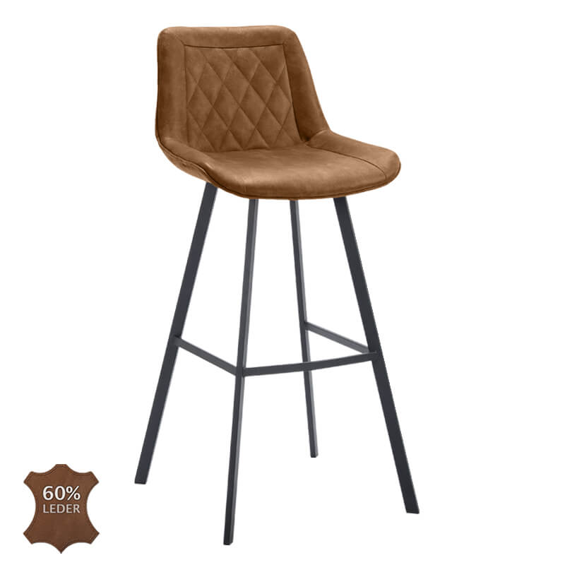 Horeca-Barstoel-Ares-Vintage-Cognac