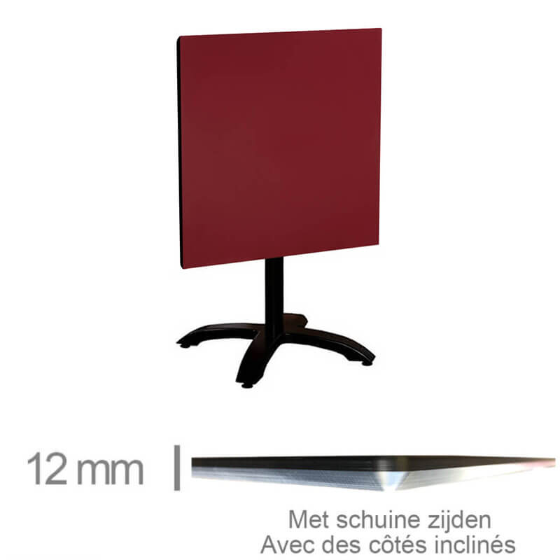 Horeca-Tafel-Compact-Bordeaux-69×69-Cm-Met-Klaponderstel-Z