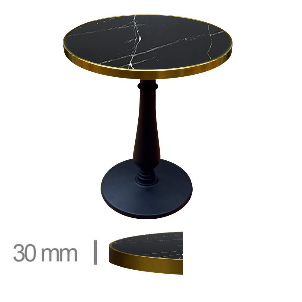 Horeca-Tafel-Rond-Faux-Marmer-60-Cm-Met-Onderstel-A-068