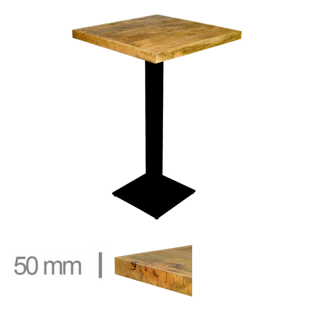 Horeca-Mangohout-Statafel-Mango-60×60-Hoogte-113-Cm-B-339H Horeca-Mangohout-Statafel-Mango-60×60-Hoogte-113-Cm-B-339H