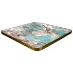 Horeca Stehtisch - Faux Marmer Grün - 70x70 - Höhe 111 Cm – Bild 4