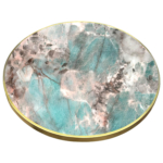 Horeca Runder Tisch - Faux Marmor Weiss - 70 Cm Mit Basis – Bild 4