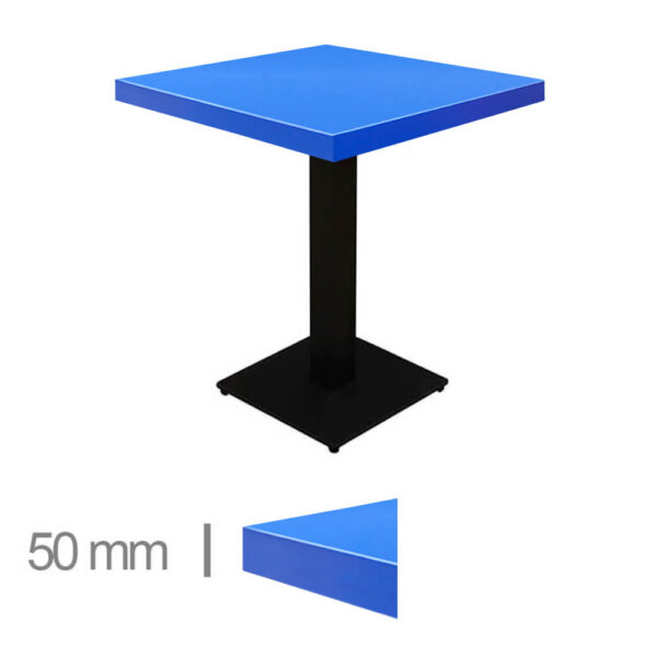 Horeca-Tafel-Dublin-Blauw-60×60-Cm-Met-Onderstel