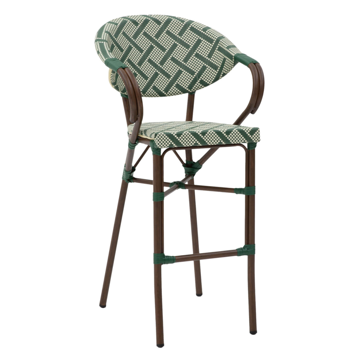 Horeca-Terrasbarstoel-Milano-Groen-Mix Horeca-Terrasbarstoel-Milano-Groen-Mix