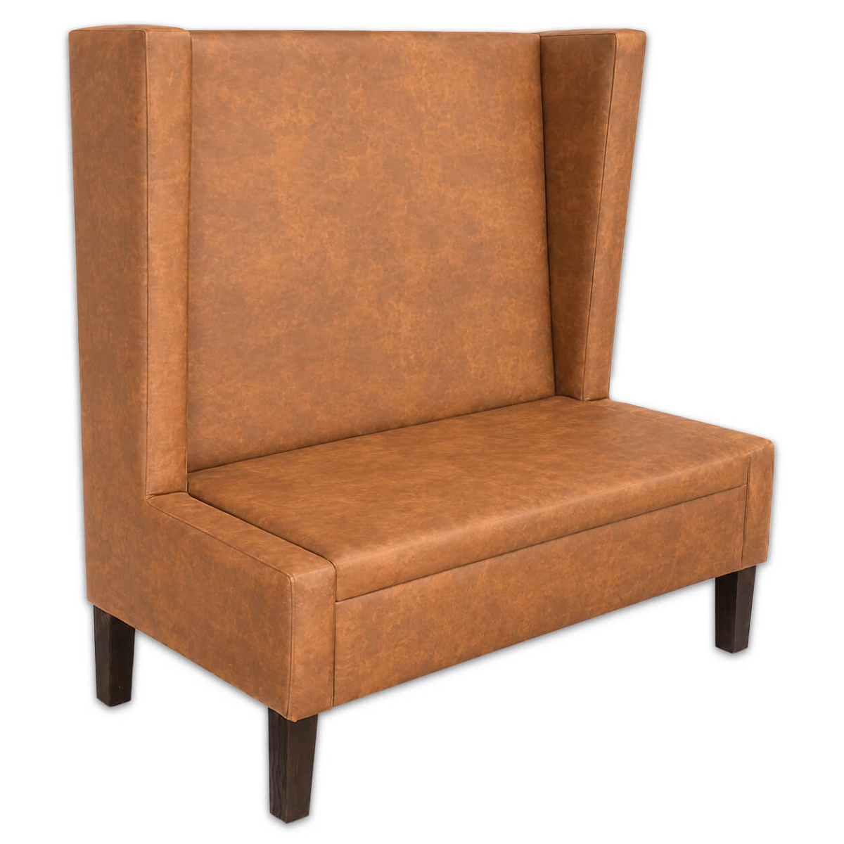 Horeca-Eetbank-KING-Cognac-Microvezel Horeca-Eetbank-KING-Cognac-Microvezel