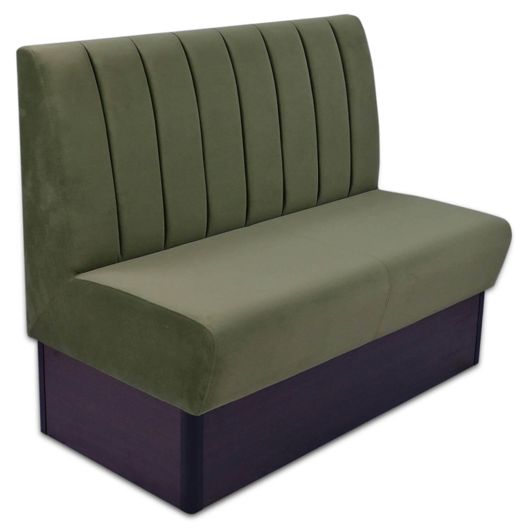 Horeca-Eetbank-Safran-Velvet-Fluweel-Groen