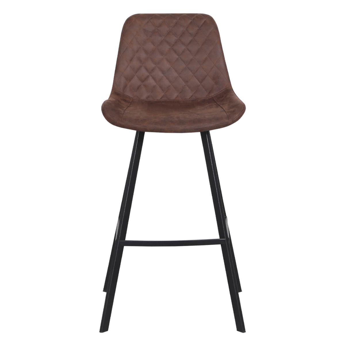 Horeca-Metalen-Barstoel-EMPERIO-Bruin-Microvezel-V