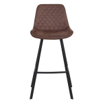 Horeca-Metalen-Barstoel-EMPERIO-Bruin-Microvezel-V