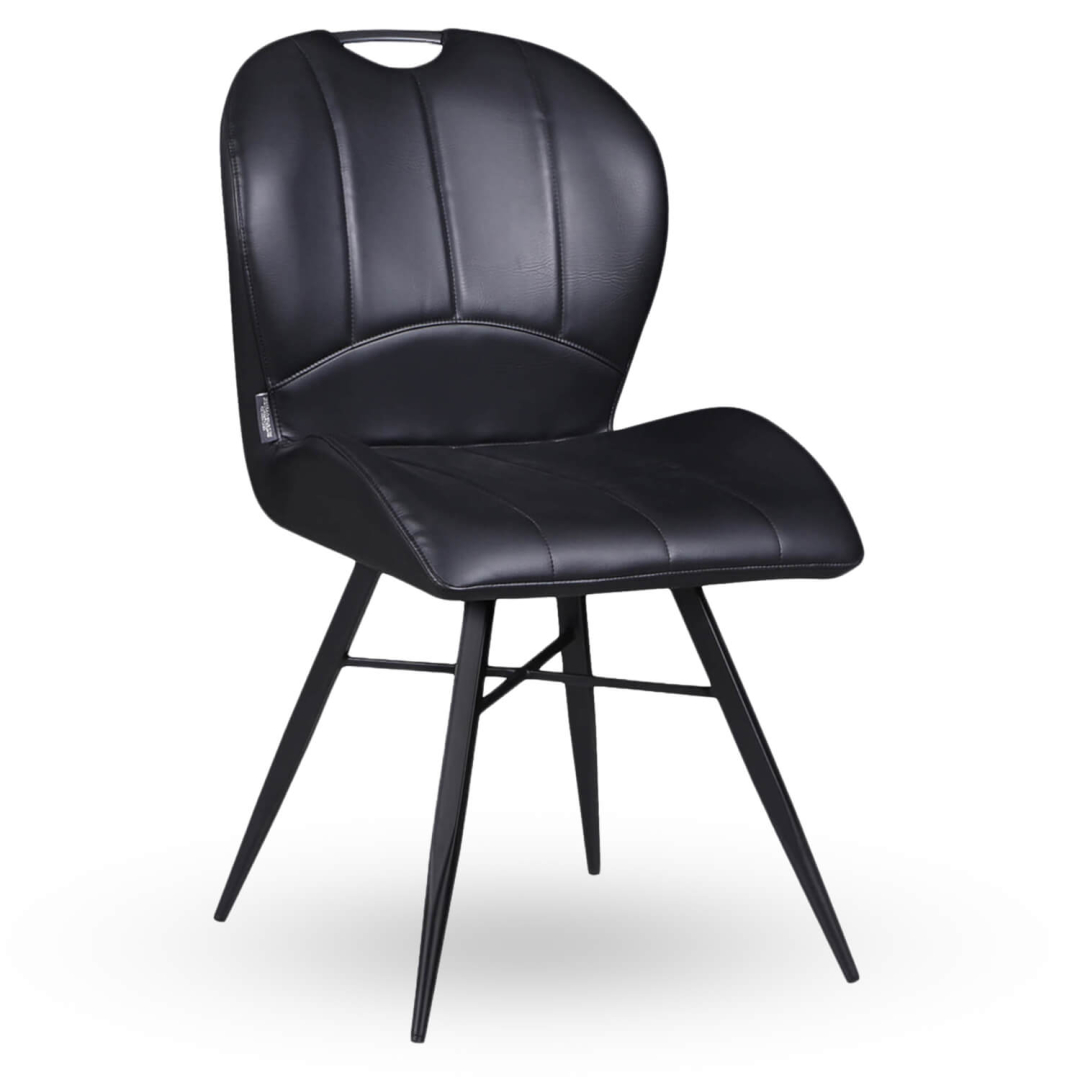 Horeca-Stoel-ELITE-Zwart-Vintage-Kunstleer