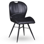Horeca-Stoel-ELITE-Zwart-Vintage-Kunstleer