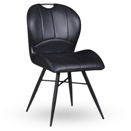 Horeca-Stoel-ELITE-Zwart-Vintage-Kunstleer