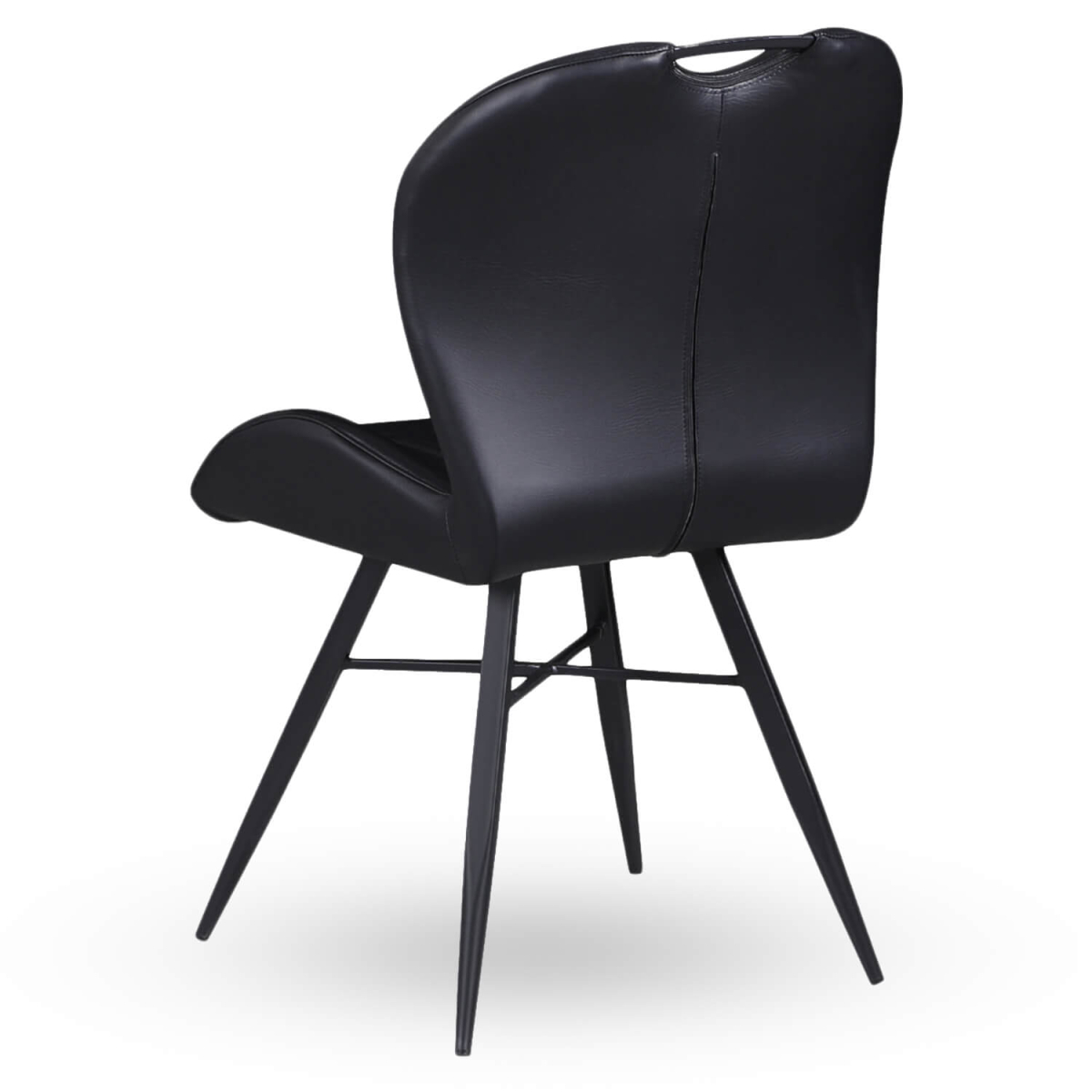 Horeca-Stoel-ELITE-Zwart-Vintage-Kunstleer-A
