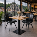 Horeca-Stoel-ELITE-zwart-Kunstleer