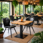 Horeca-Stoel-ELITE-zwart-Kunstleer-model-1