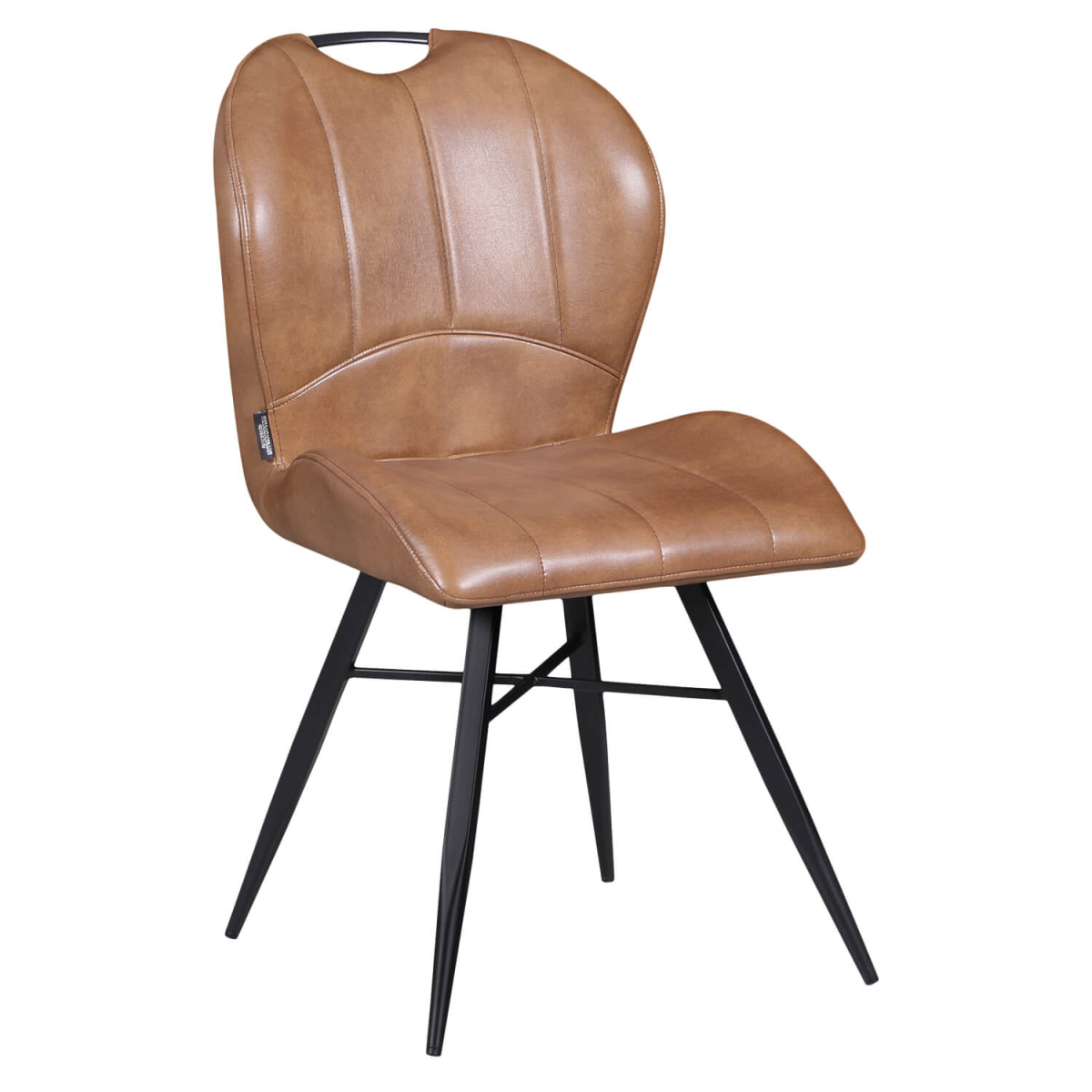 Horeca-Stoel-Elite-Cognac-Vintage-Kunstleer Horeca-Stoel-Elite-Cognac-Vintage-Kunstleer