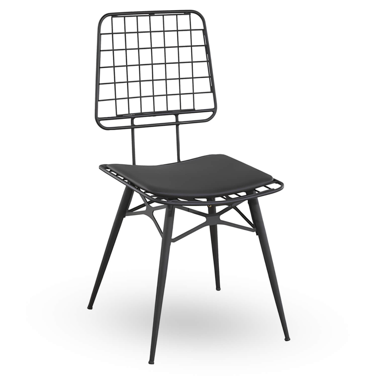 Horeca-Stoel-RIO-Zwart-Vintage-Kunstleer Horeca-Stoel-RIO-Zwart-Vintage-Kunstleer