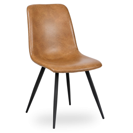 Horeca-Stoel-SPECTRA-Cognac-Kunstleer