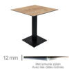 Horeca-Tafel-Compact-Canyon-Waterford-Oak-69x69-Cm-Met-Onderstel