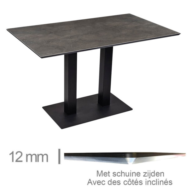 Horeca-Tafel-Compact-Grey-Caspio-69x120-Cm-Met-Onderstel