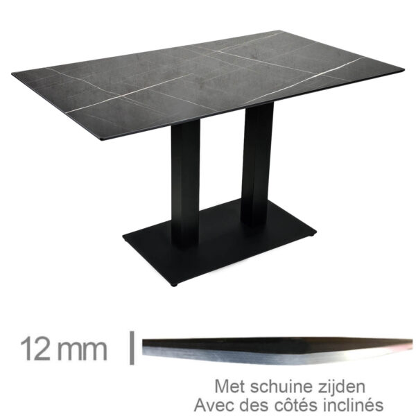 Horeca-Tafel-Compact-Palazzo-Glanzend-69x120-Cm-Met-Onderstel