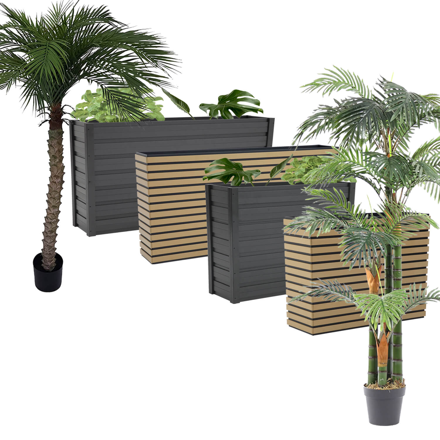 Artificial Palm Trees And Planters