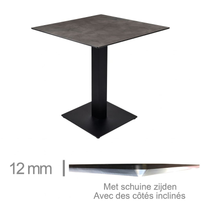 Horeca Table - Compact Grey Caspio - 69x69 Cm With Base