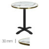 Horeca-Terrastafel-Rond-Met-Messing-Rand-Werzalit-Bianca-60-Cm-A-8001