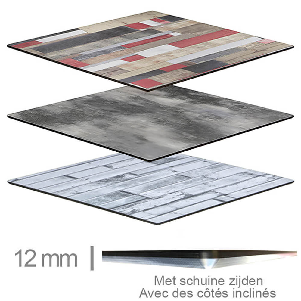 Plateaux de table de terrasse en stratifié compact