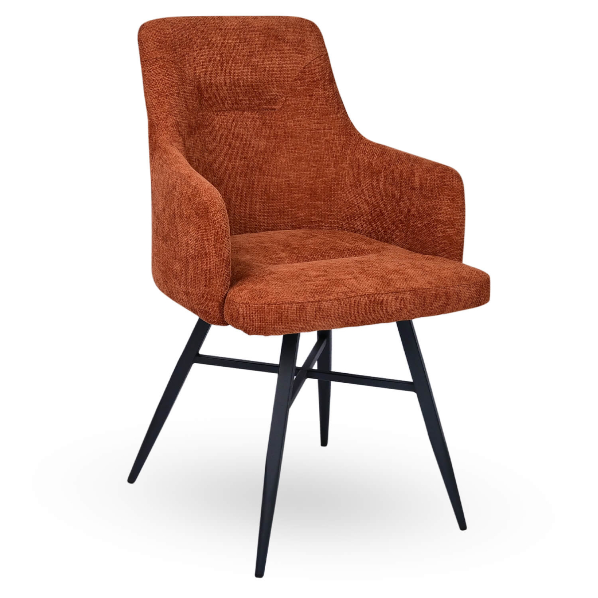Horeca-Armstoel-AVRIL-Baksteen-Vintage-Stof Horeca-Armstoel-AVRIL-Baksteen-Vintage-Stof