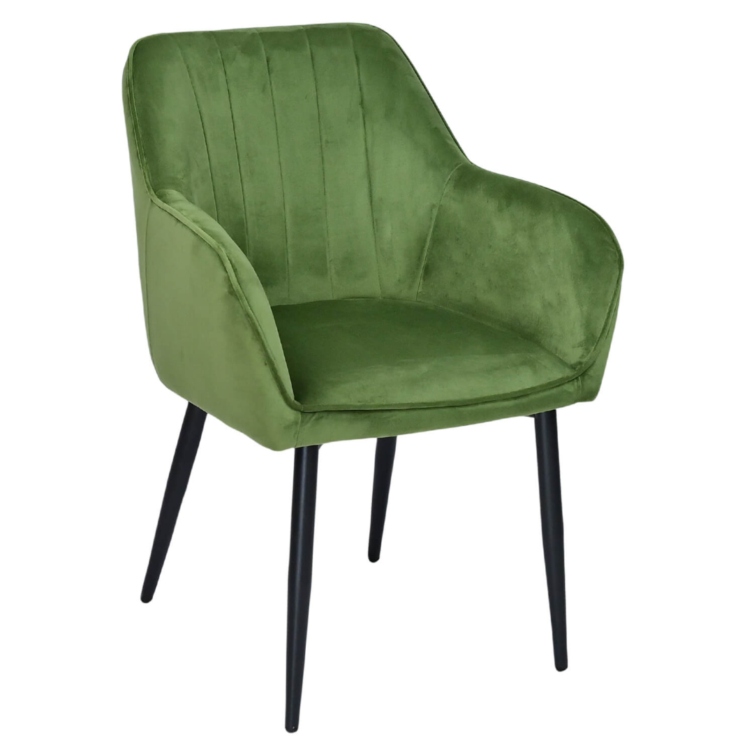 Horeca-Armstoel-Velvet-Fluweel-Artes-Olijf