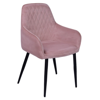 Horeca-Armstoel-Velvet-Fluweel-Luxor-Roze