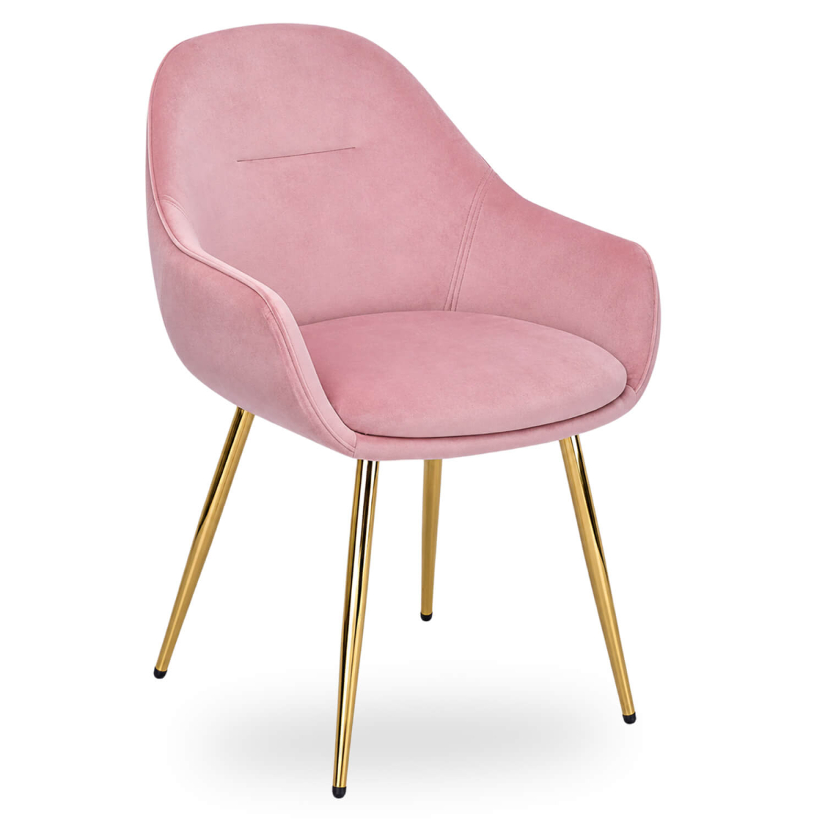 Horeca-Armstoel-OSLO-Roze-VelvetFluweel