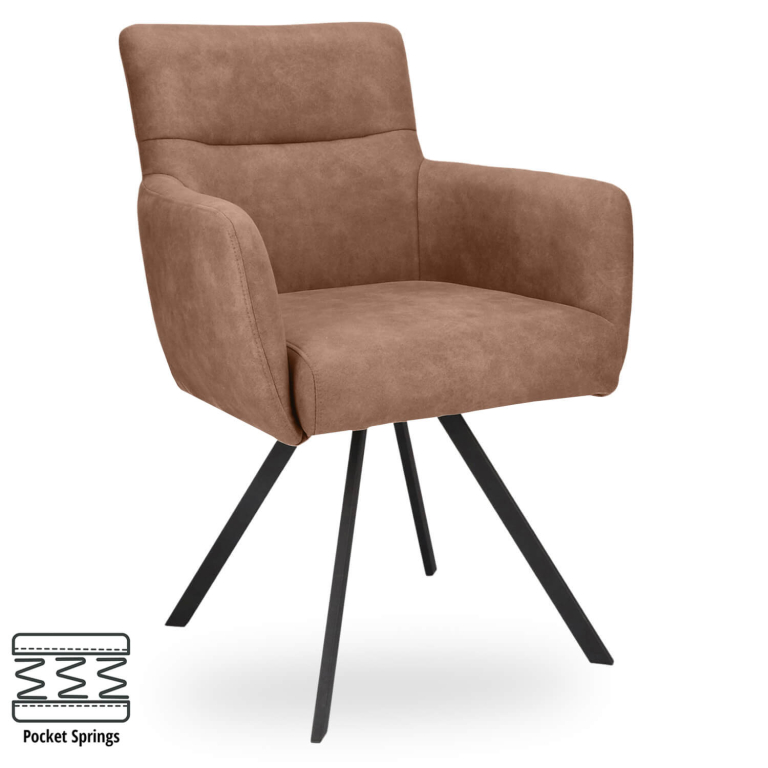 Horeca-Fauteuil-KATE-Mocca-Vintage-Microvezel-1