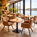 Horeca-Fauteuil-KATE-mocca-Microvezel